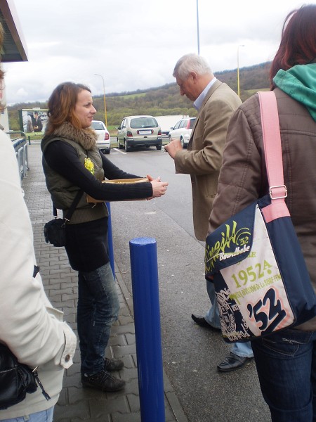Zbierka v uliciach mesta Svidník